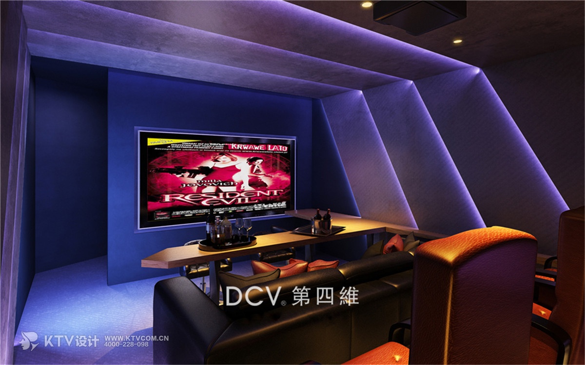 爱麦克森系主题KTV设计图片-包房