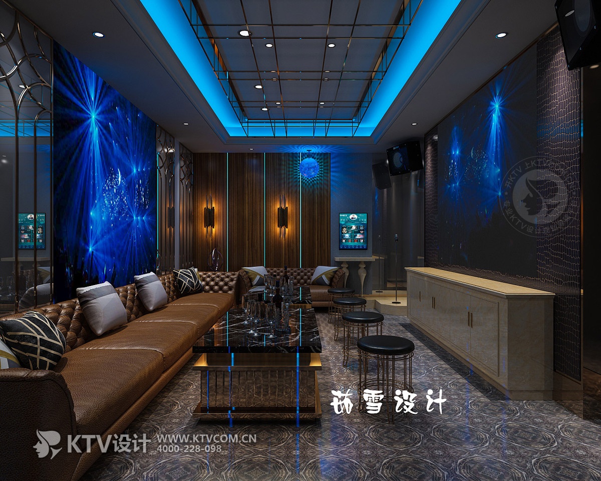 魅力铜锣湾KTV设计效果图-包房2