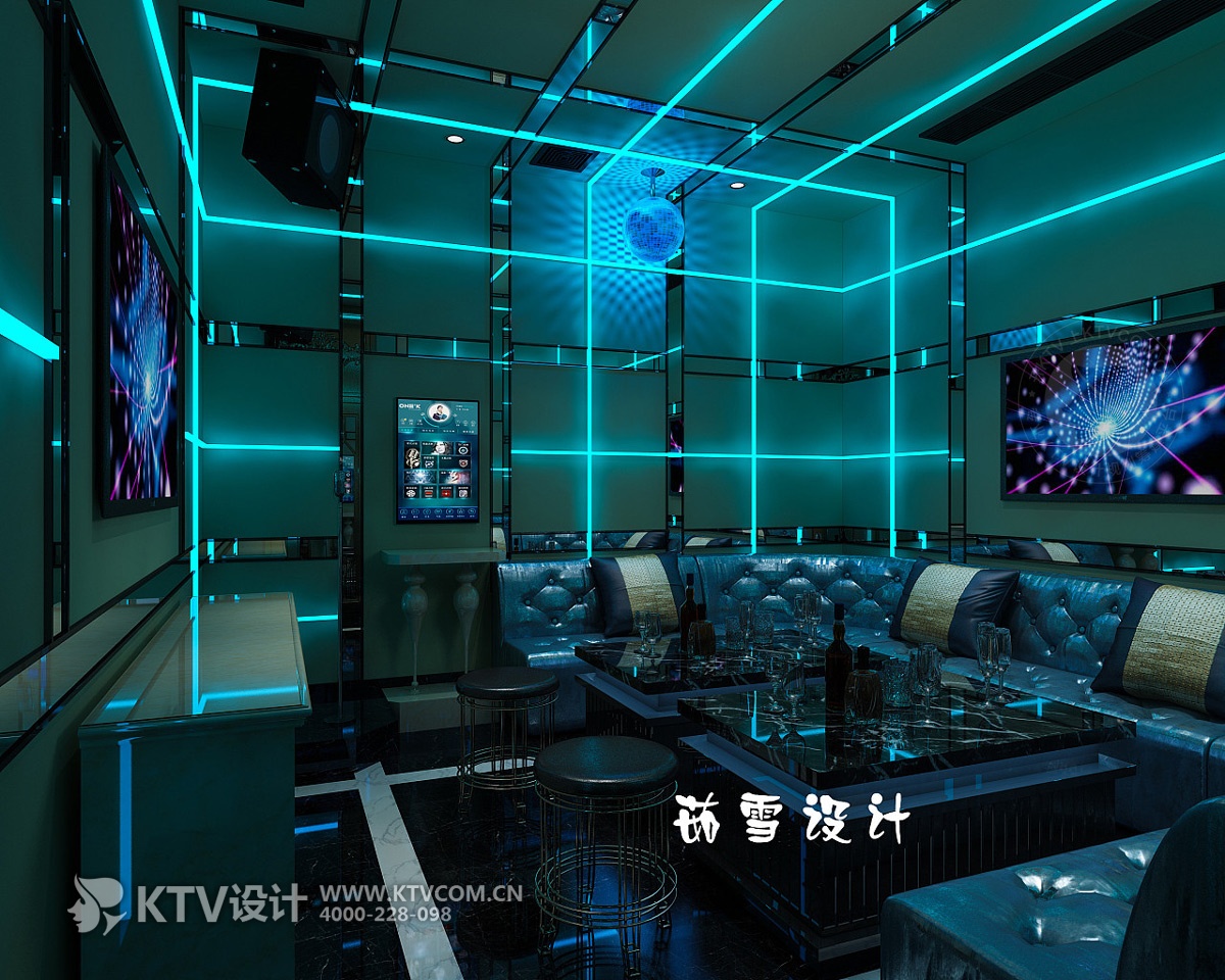 魅力铜锣湾KTV设计效果图-包房3
