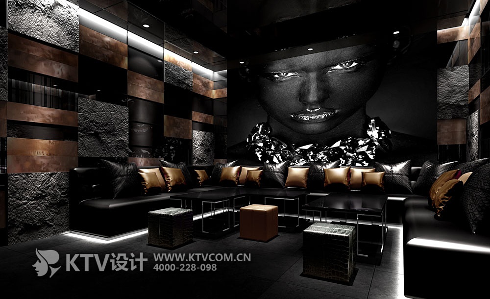 上海创意KTV设计效果图-包房8